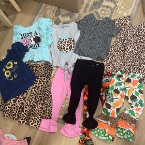Girls Bundle 3T Fall/Autumn/ Winter Animal Print Lot